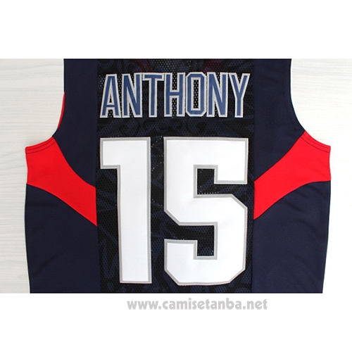 Camiseta USA 2008 Anthony #15 Azul